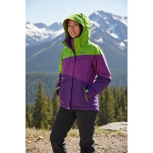 Marmot Membrain Snow Board Skier Jacket  Coat Small‎ purple Hood Women's